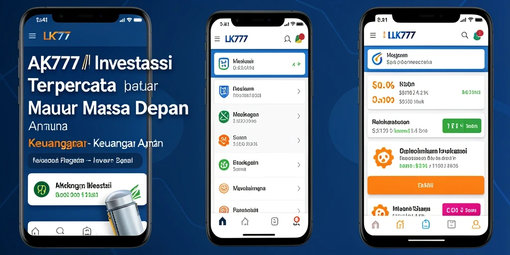 Antarmuka LK777 yang modern dan mudah digunakan untuk investasi.